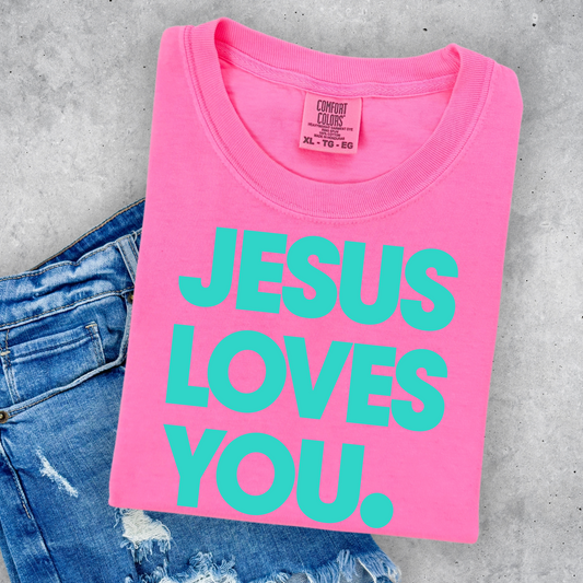 Jesus Loves You (turquoise)