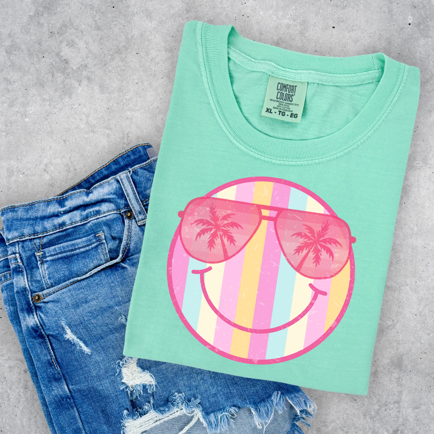 Palm Stripe Smiley