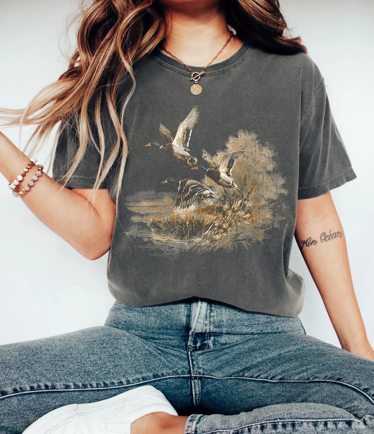 Vintage Flying Mallard Duck