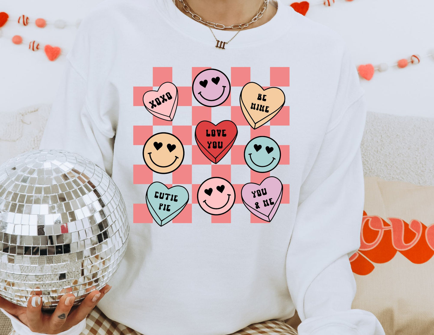 Checkerboard Candy Heart