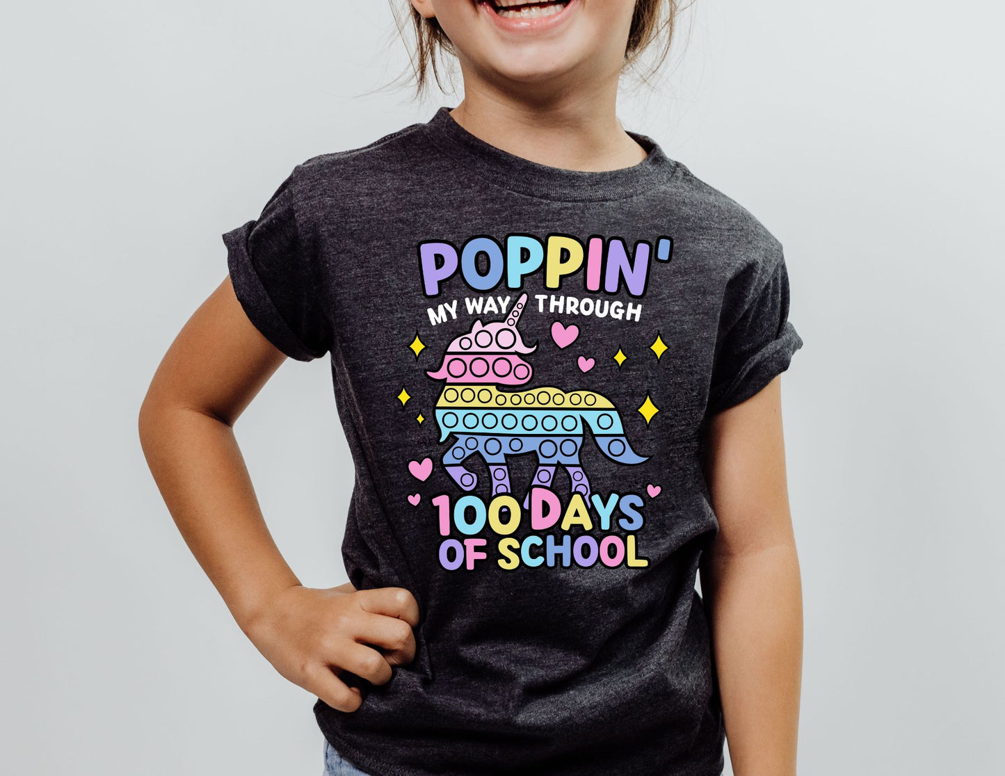 Pastel Unicorn Poppin (white)