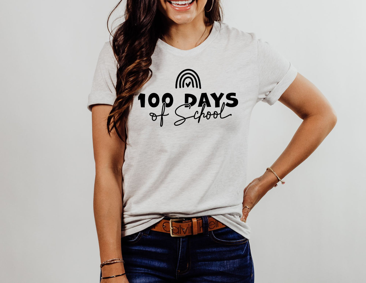 100 Days Of School Rainbow (black)