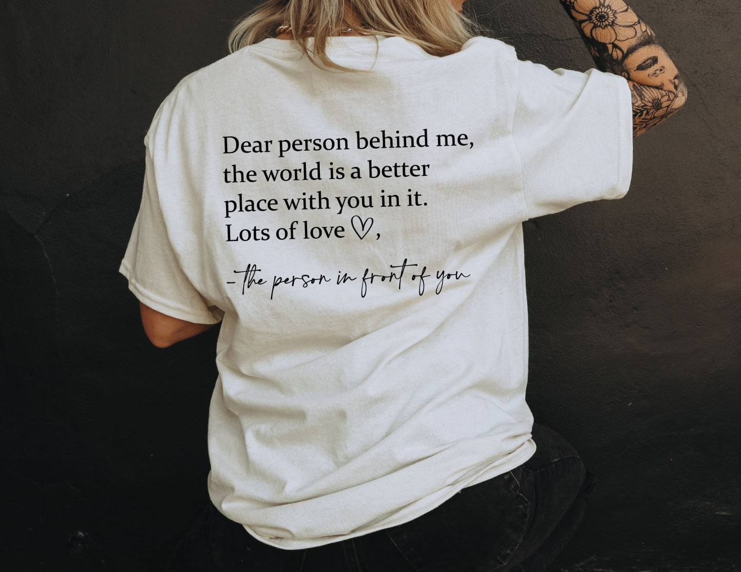 Dear Person Behind Me (black)