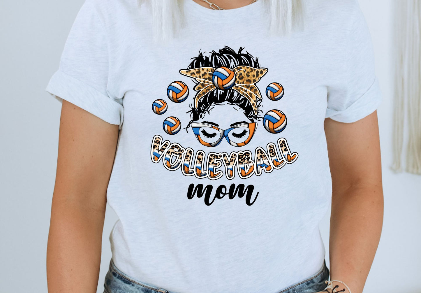 Volleyball Mom Messy Bun