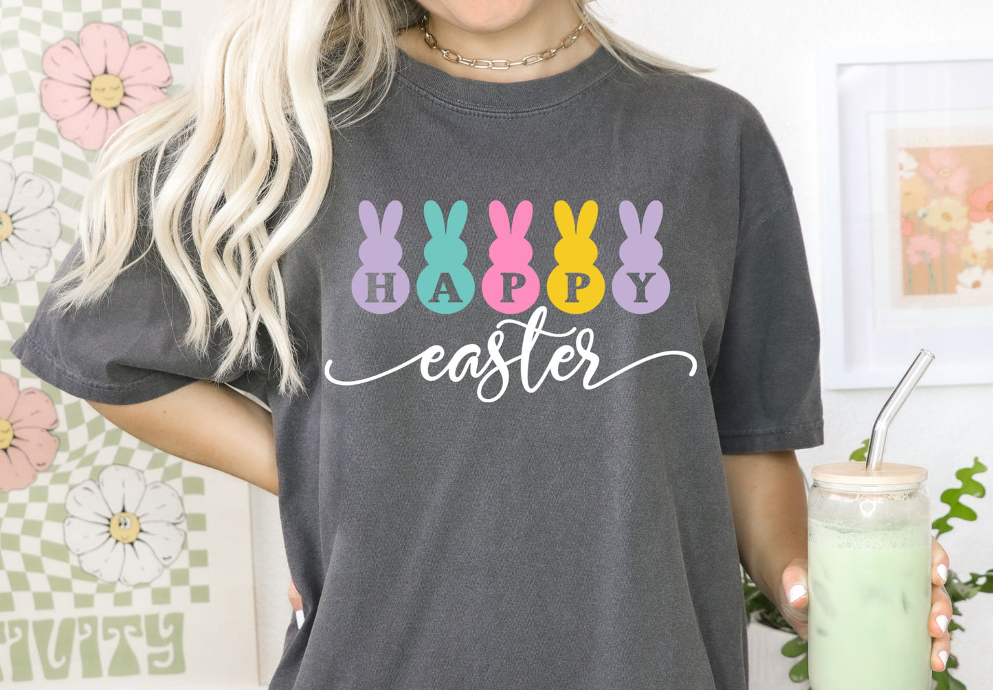 Happy Easter Peeps (white)