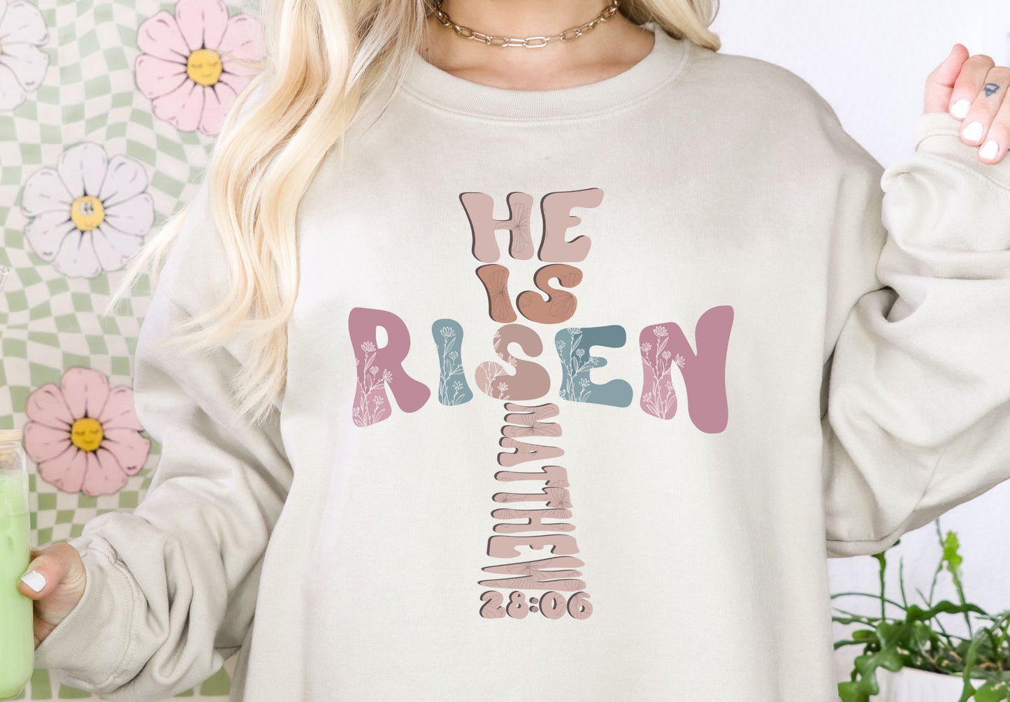 He Is Risen Cross