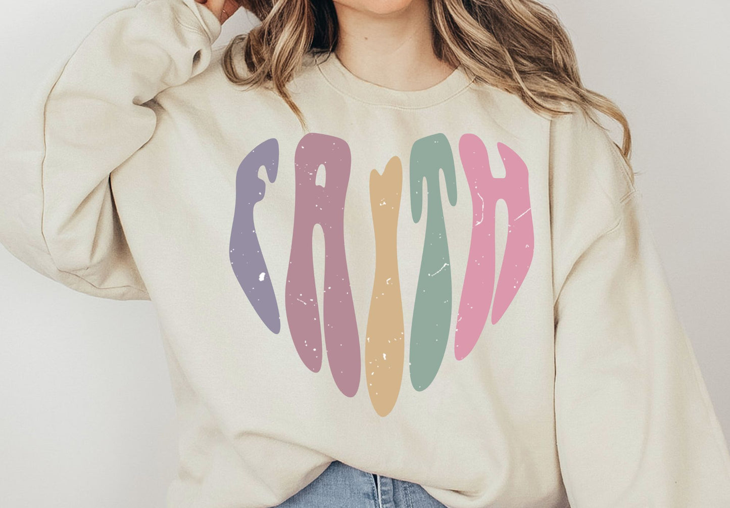 Faith Heart distressed