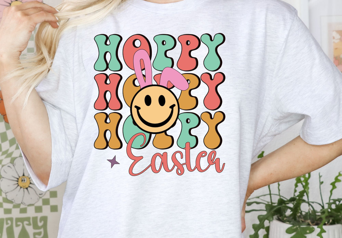 Hoppy Easter yellow smiley