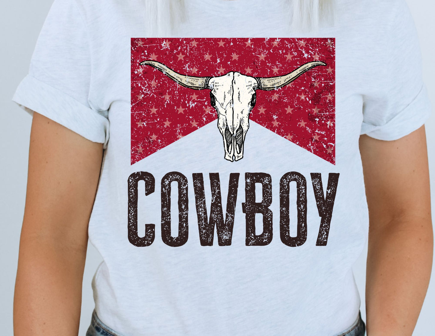 Cowboy Distressed DTF Transfer