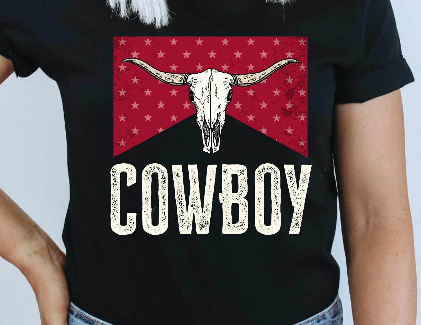 Cowboy (white lettering) DTF Transfer