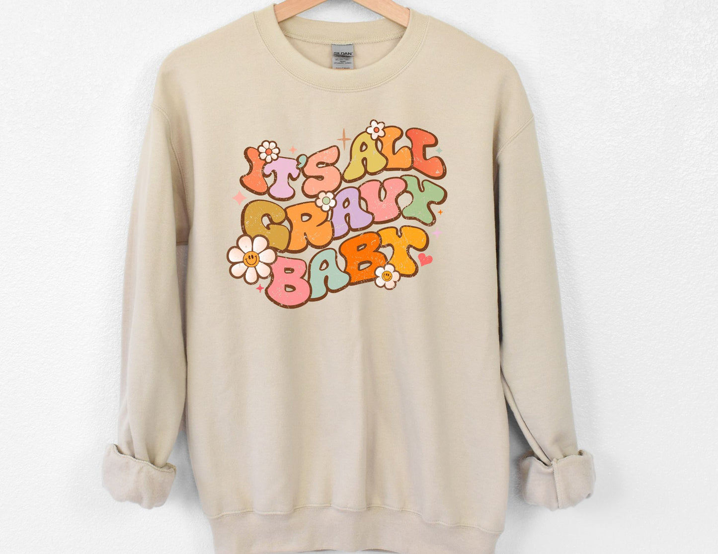 It's All Gravy Baby Distressed DTF Transfer