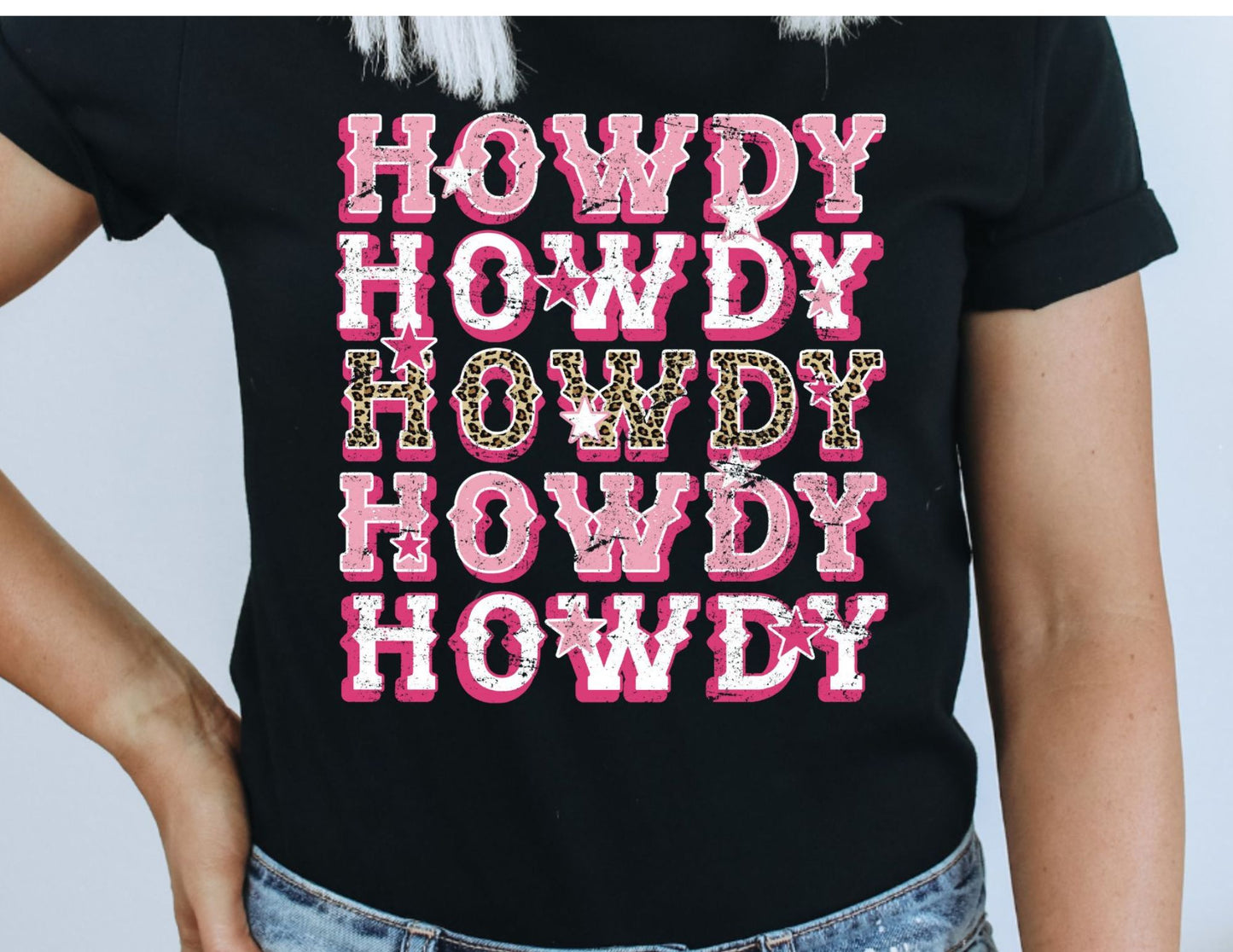 Howdy Stacked DTF Transfer