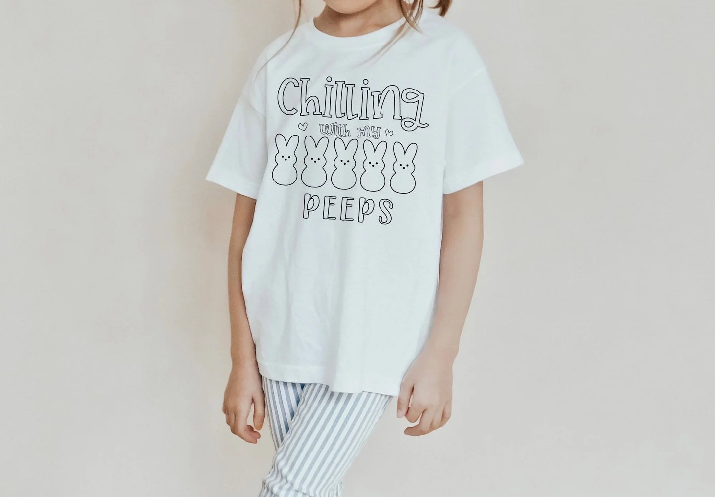 Chilling With My Peeps Color T-shirt