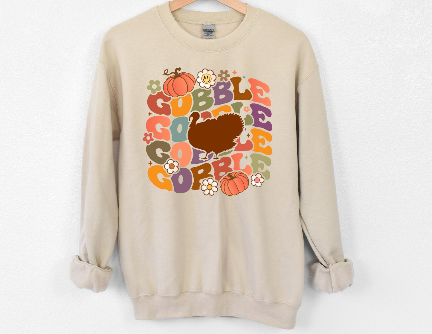 Gobble Retro Turkey DTF Transfer