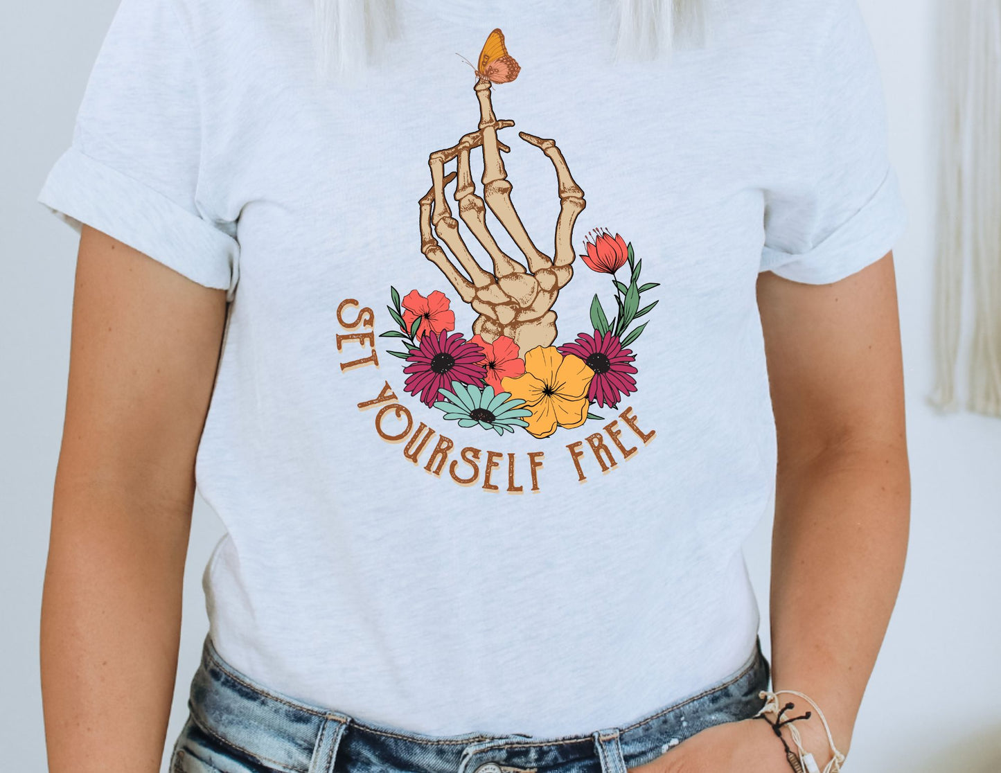 Set Yourself Free- Butterfly DTF Transfer