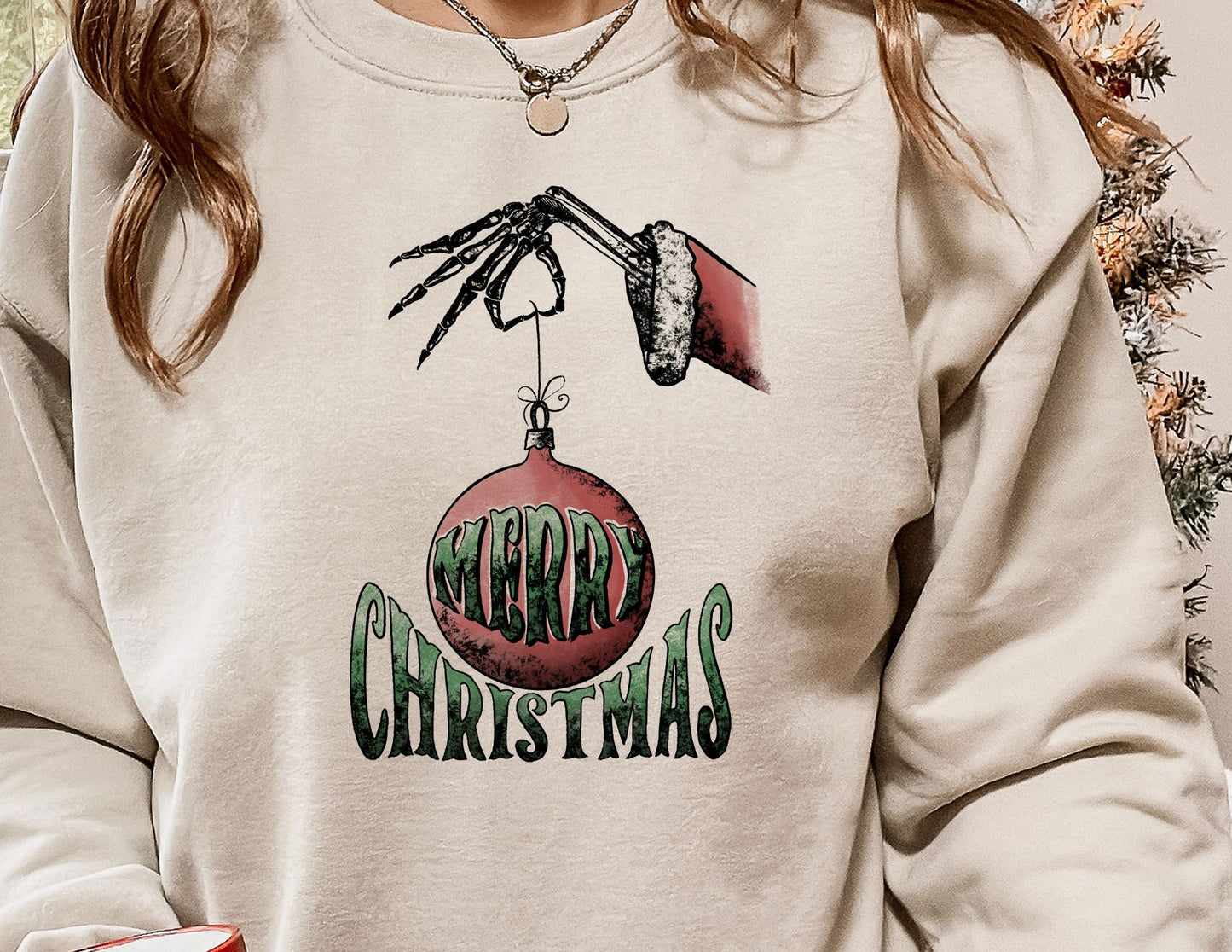 Skellington Vintage Christmas DTF Transfer