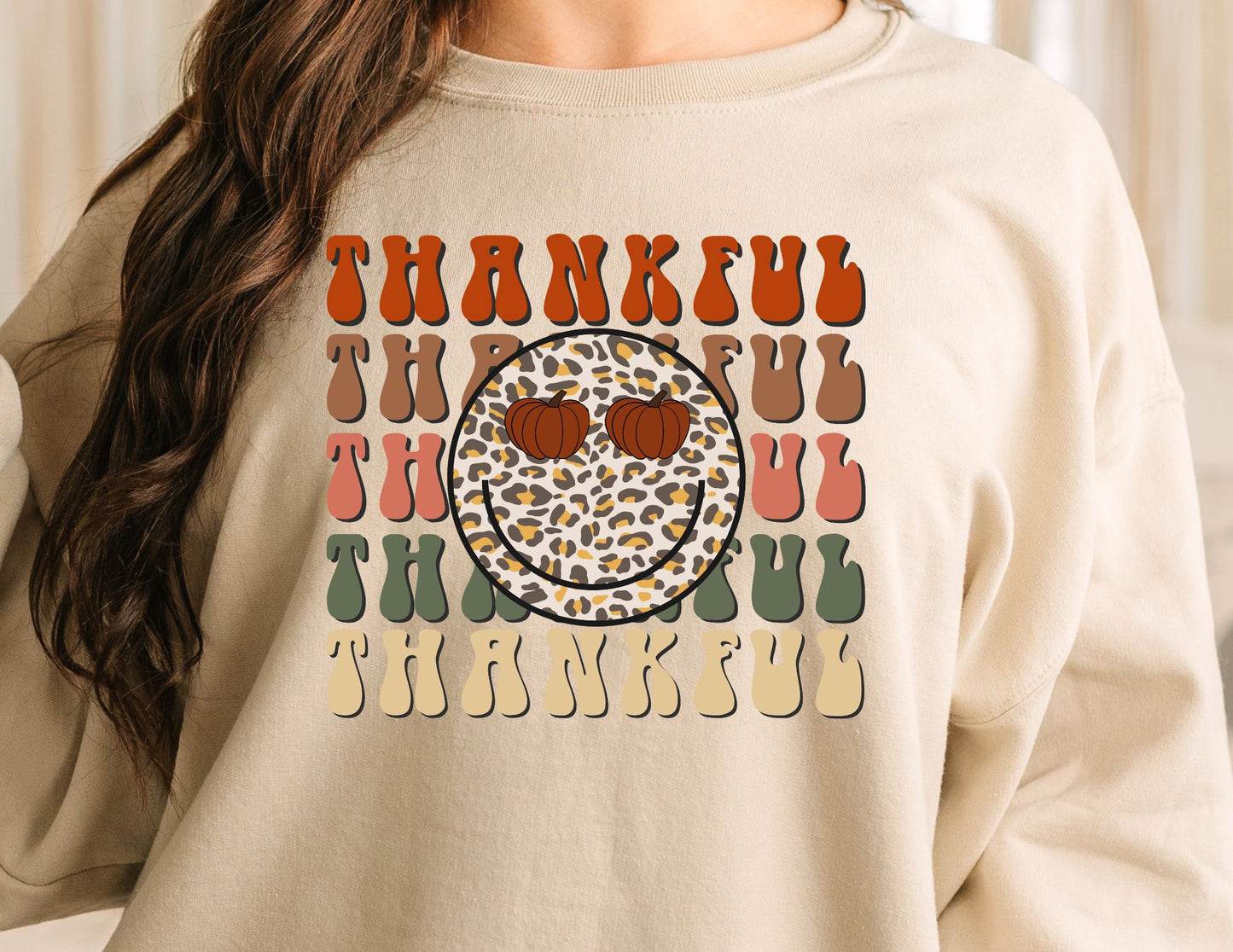 Thankful Smiley DTF Transfer