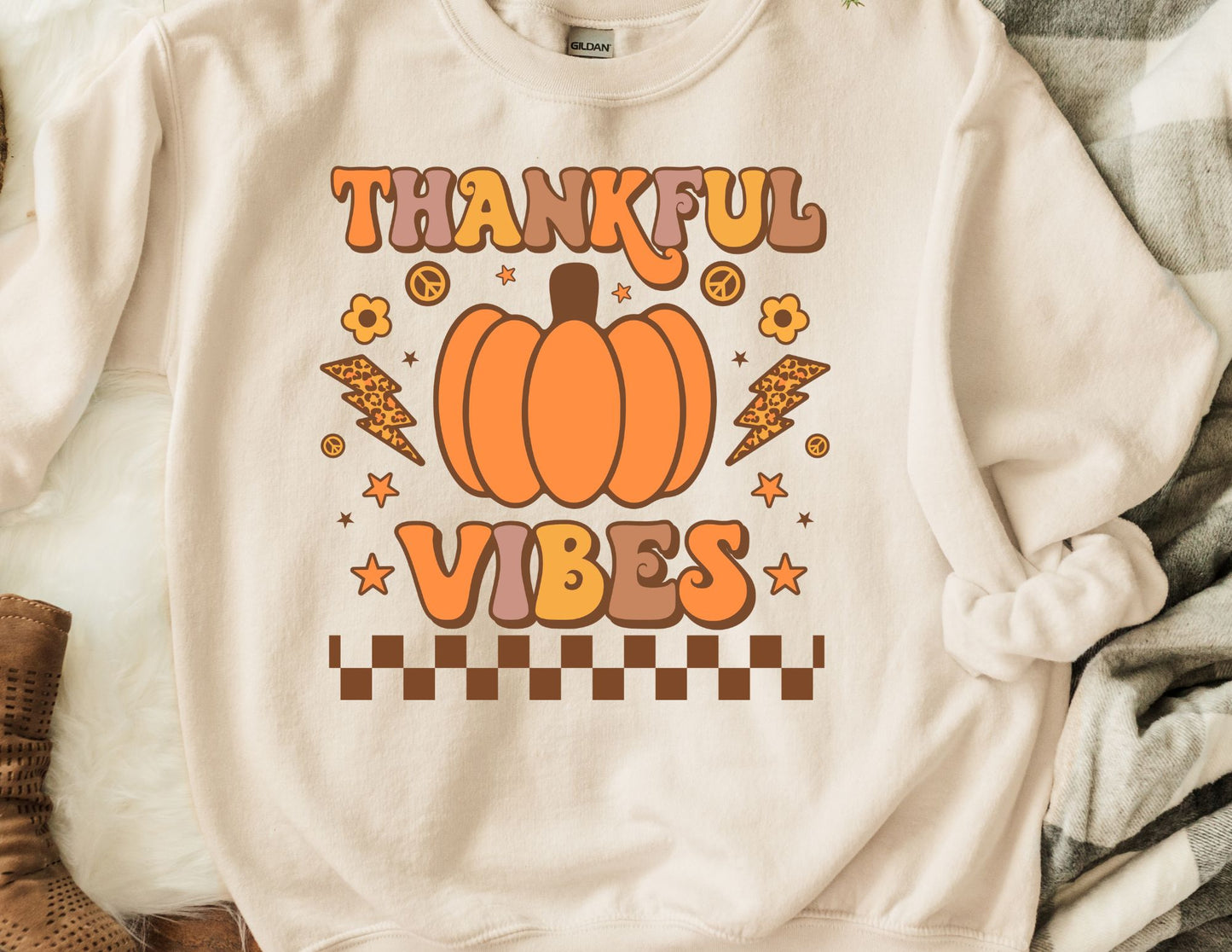 Thankful Vibes DTF Transfer