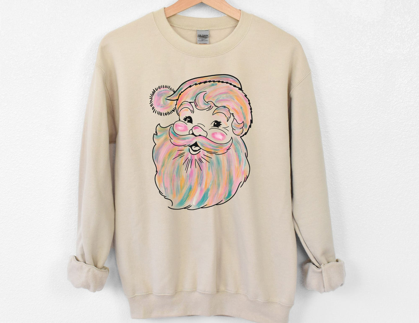 Watercolor Santa DTF Transfer