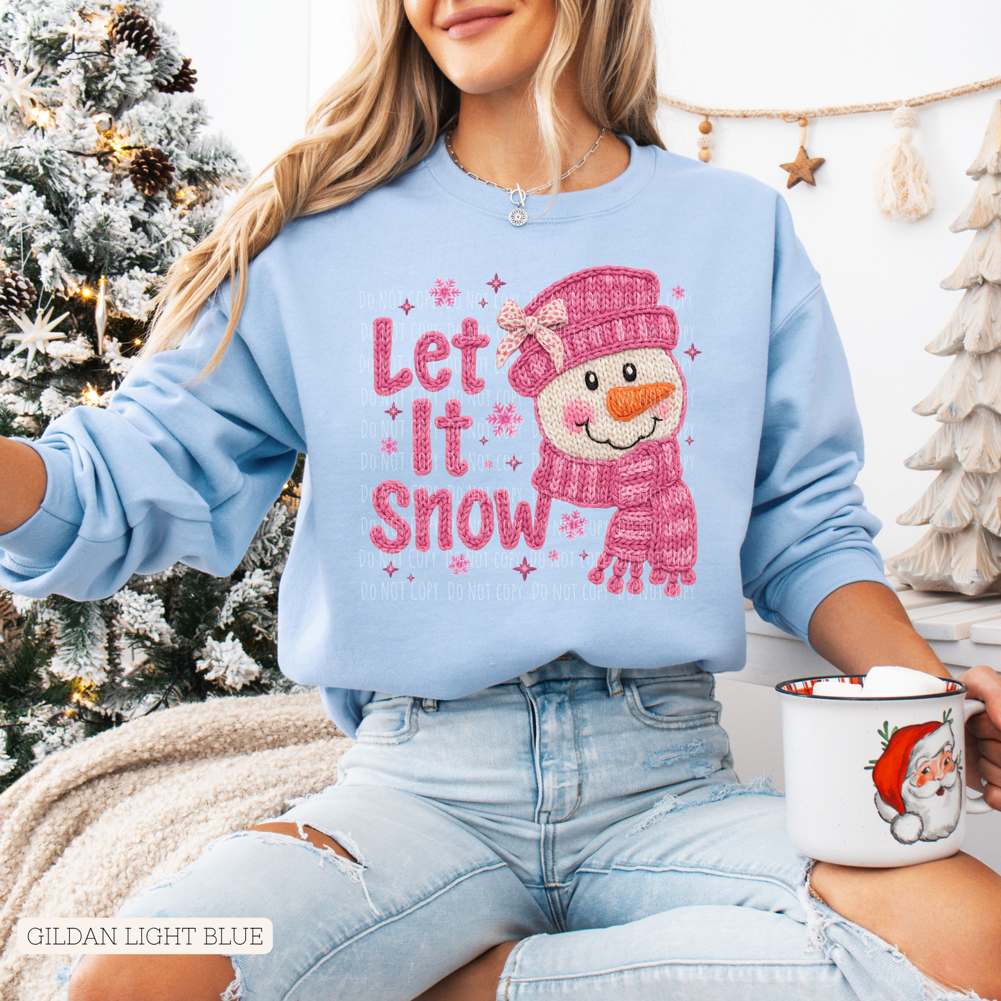 Faux Yarn Let It Snow