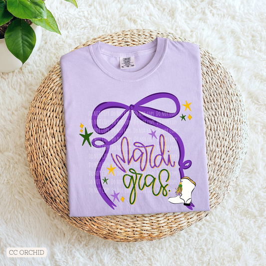 Mardi Gras Dainty Bow