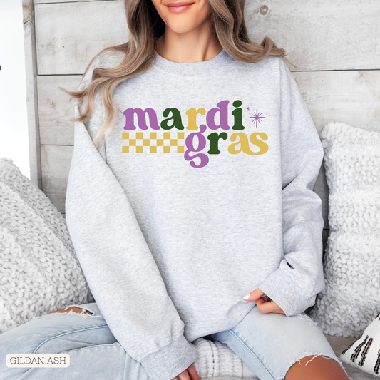 Mardi Gras Checkered