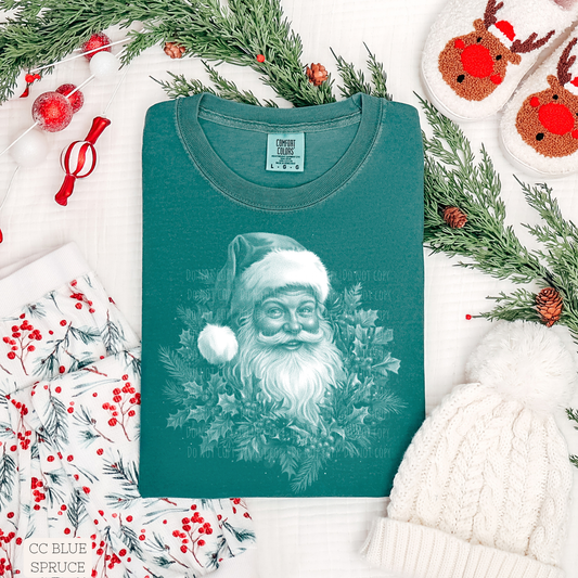 Halftone Santa Wreath