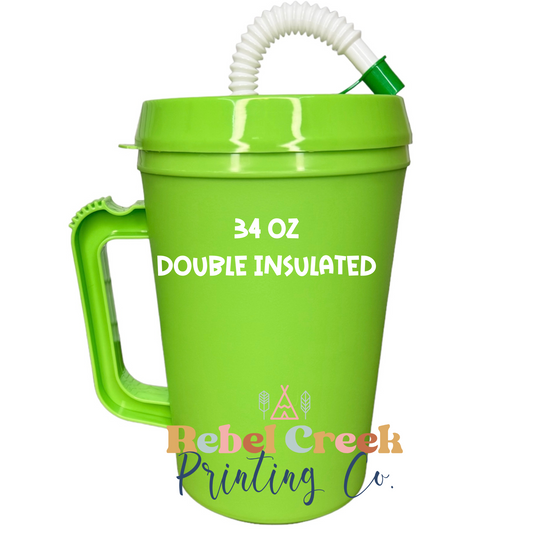 34oz Double Insulated Mug GREEN