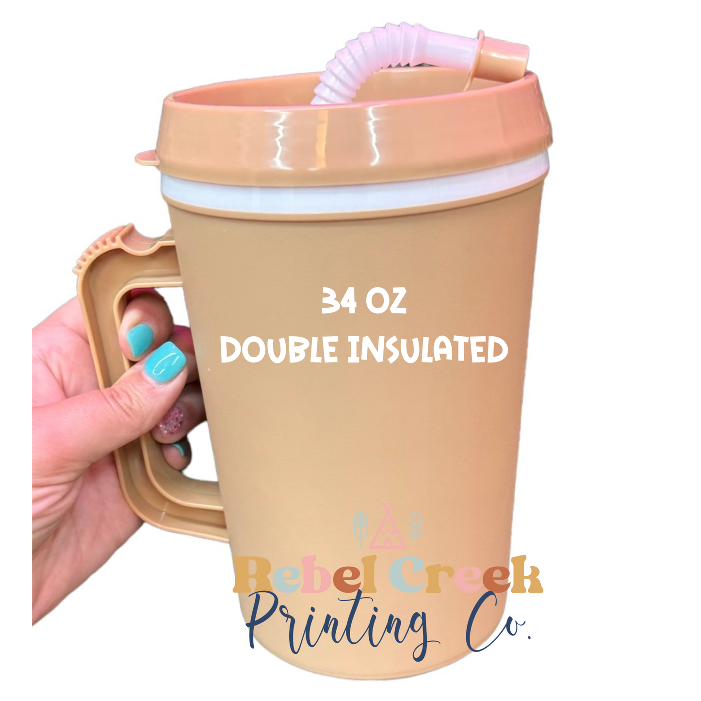 34oz Double Insulated Mug TAN