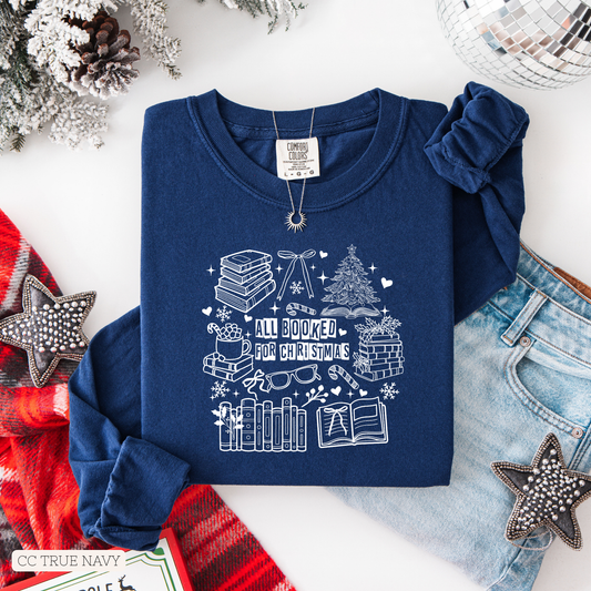 All Booked For Christmas Doodle