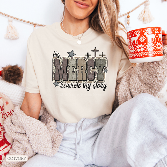 His Mercy Rewrote My Story Camo