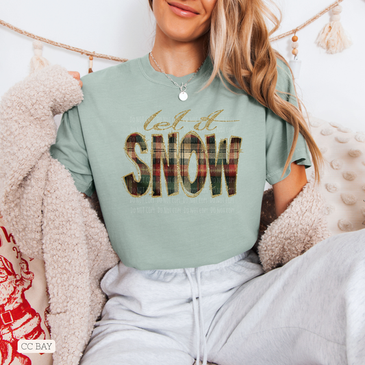 Let It Snow Plaid