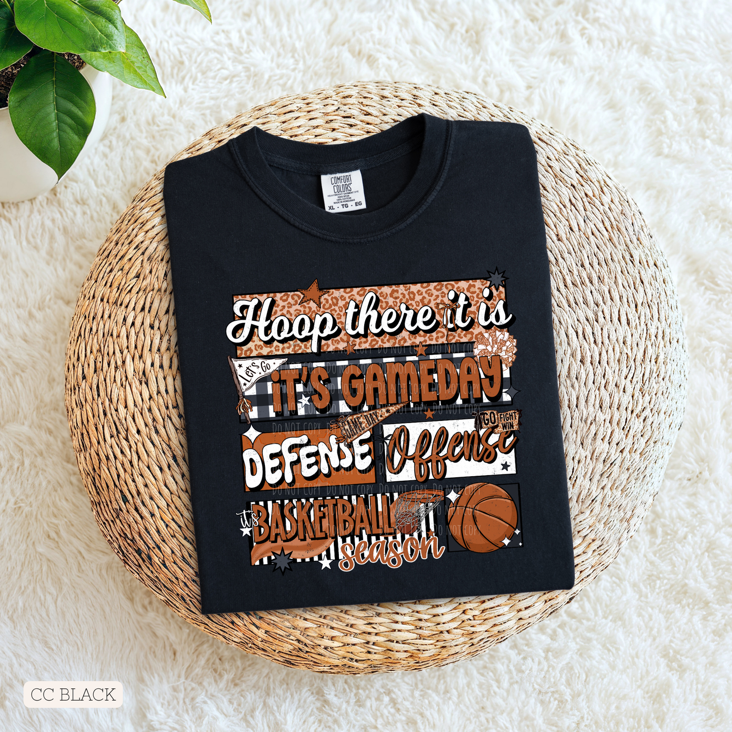 Hoop There It Is Basketball Collage