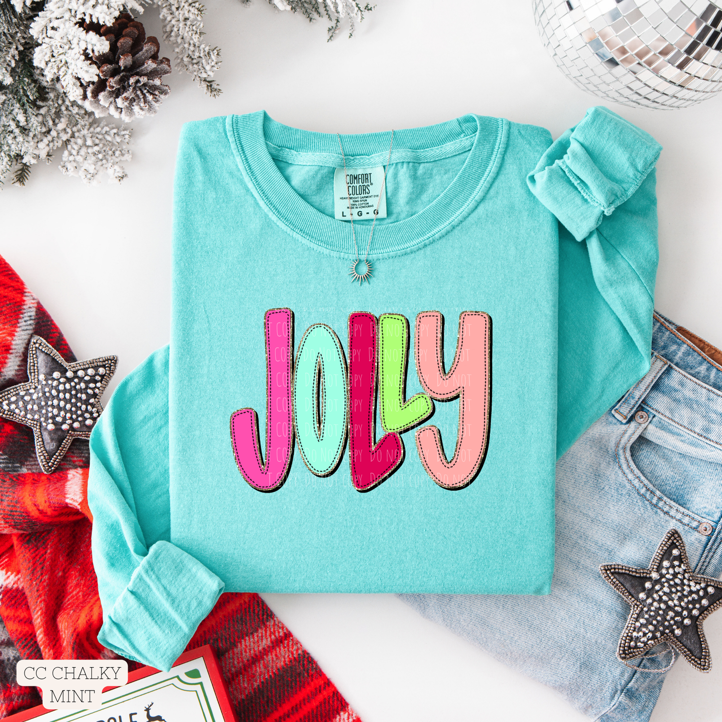 Gold Outline Colorful Jolly