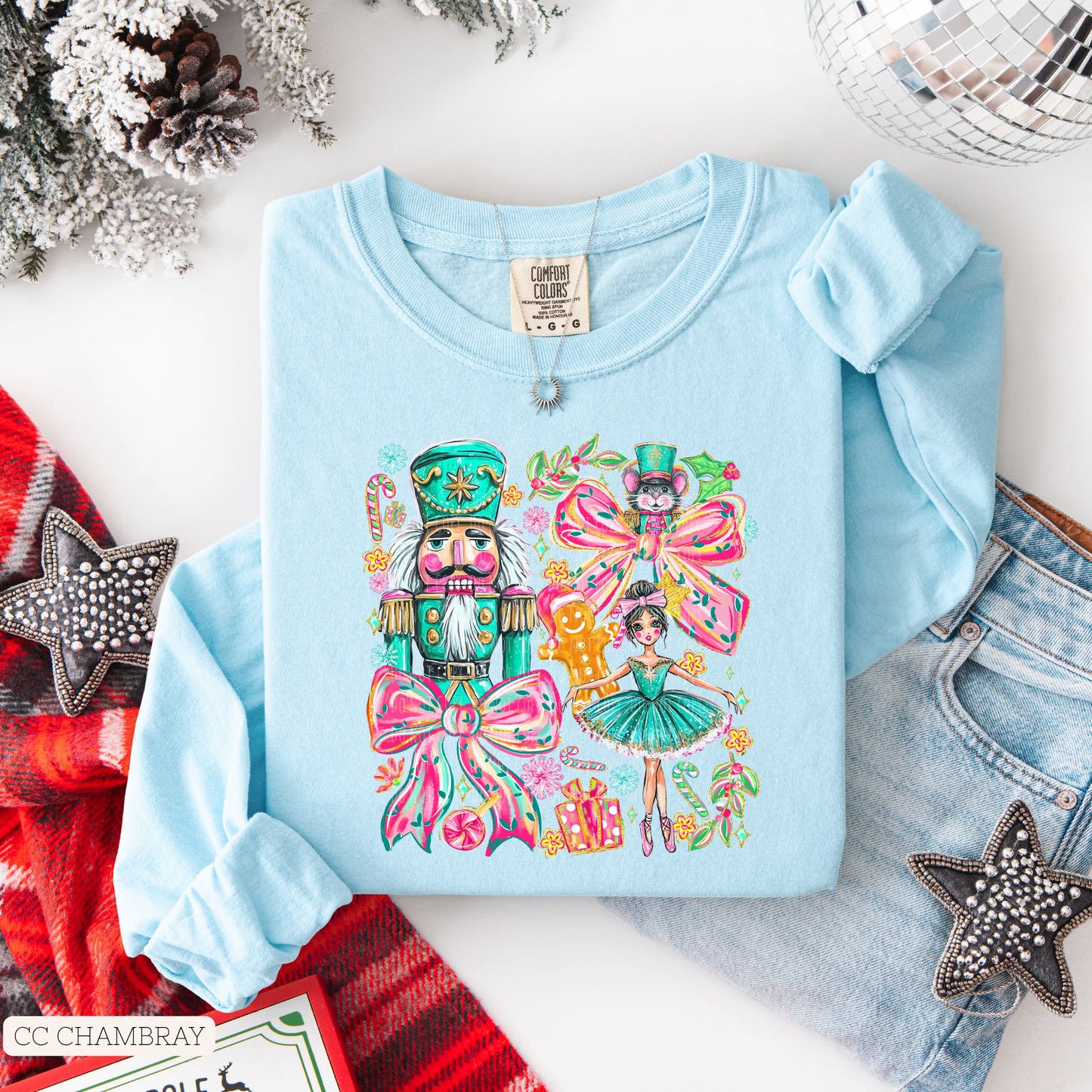 Brushstroke Nutcracker Bow Collage