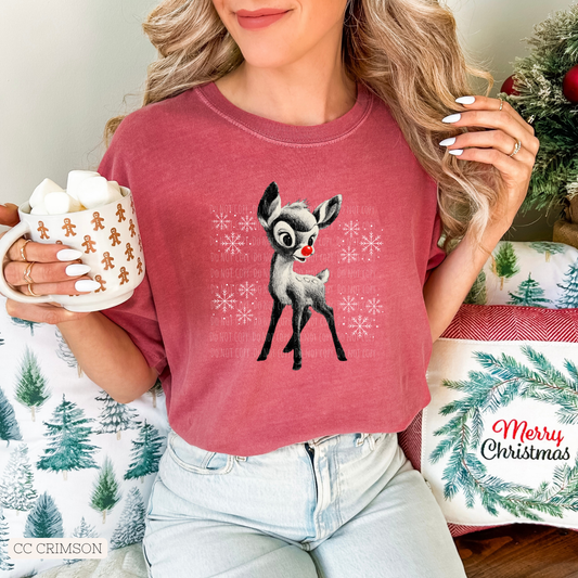 Vintage Red Nose Reindeer