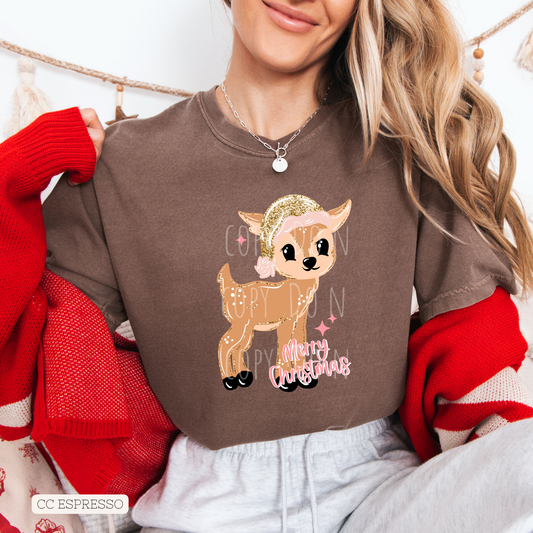Merry Christmas Preppy Cutesy Deer