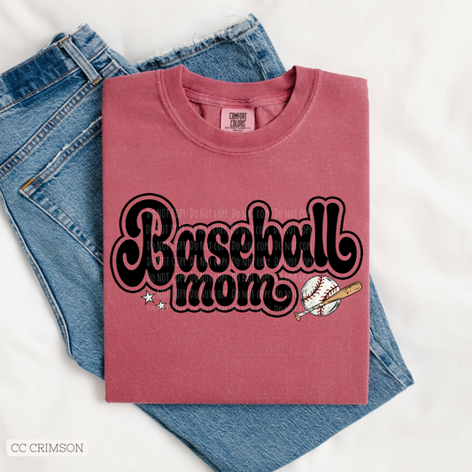 Retro Baseball Mom