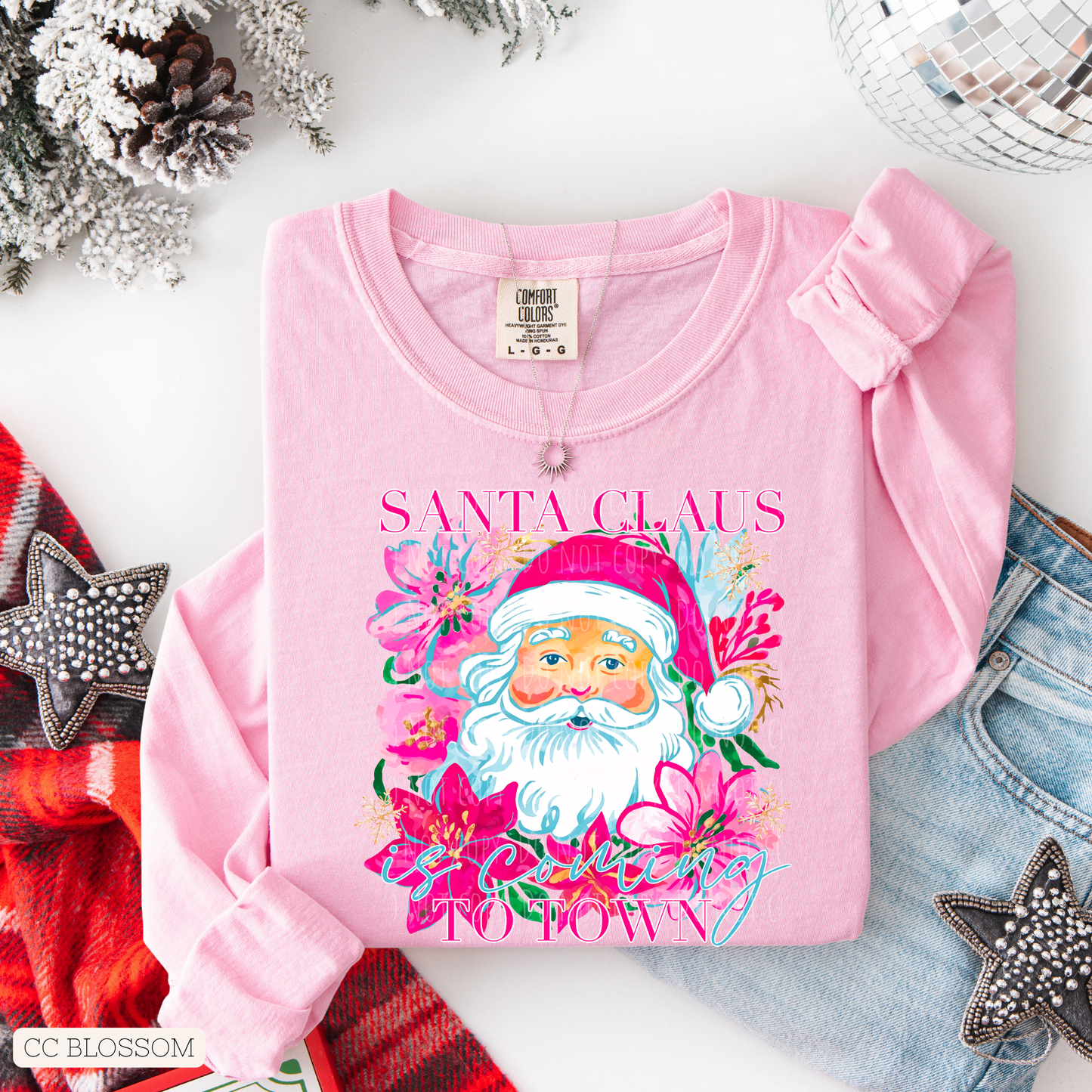 Santa Is Coming To Town Floral