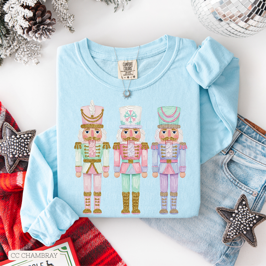 Cute Pastel Nutcracker Trio