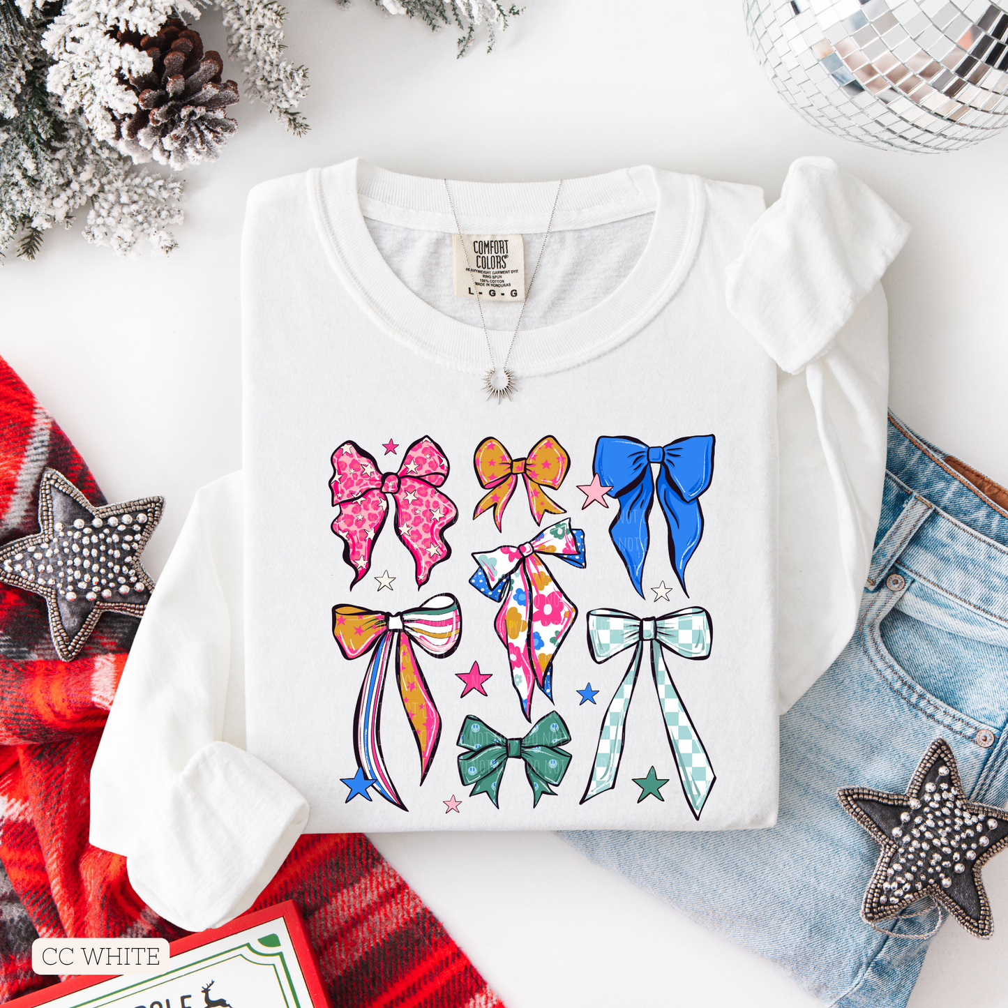 Vintage Retro Bow Collage