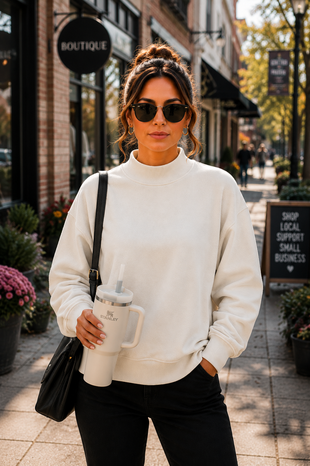 Mock Neck - Natural