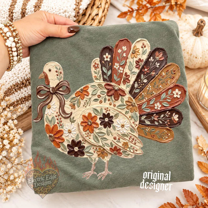 Fall Floral Turkey