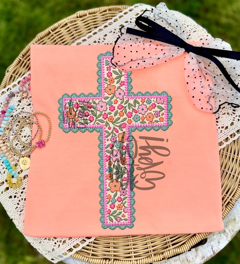 Faux Stitch Cross