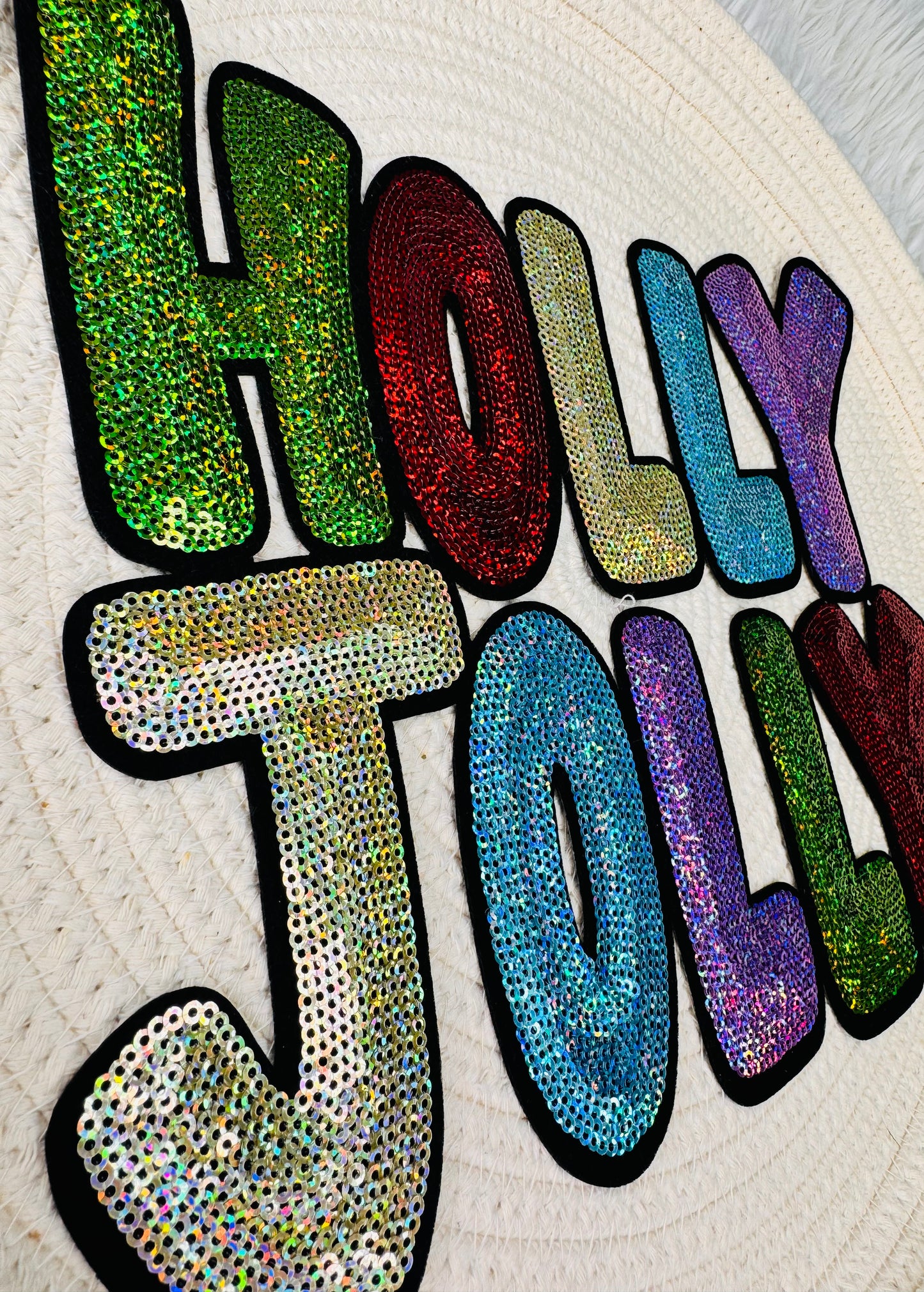 Holly Jolly Sequin Patch