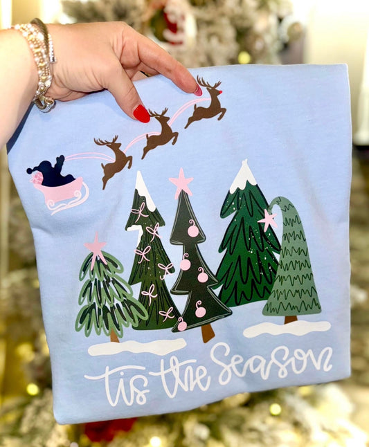 Tis The Season Cutesy Trees and Santa