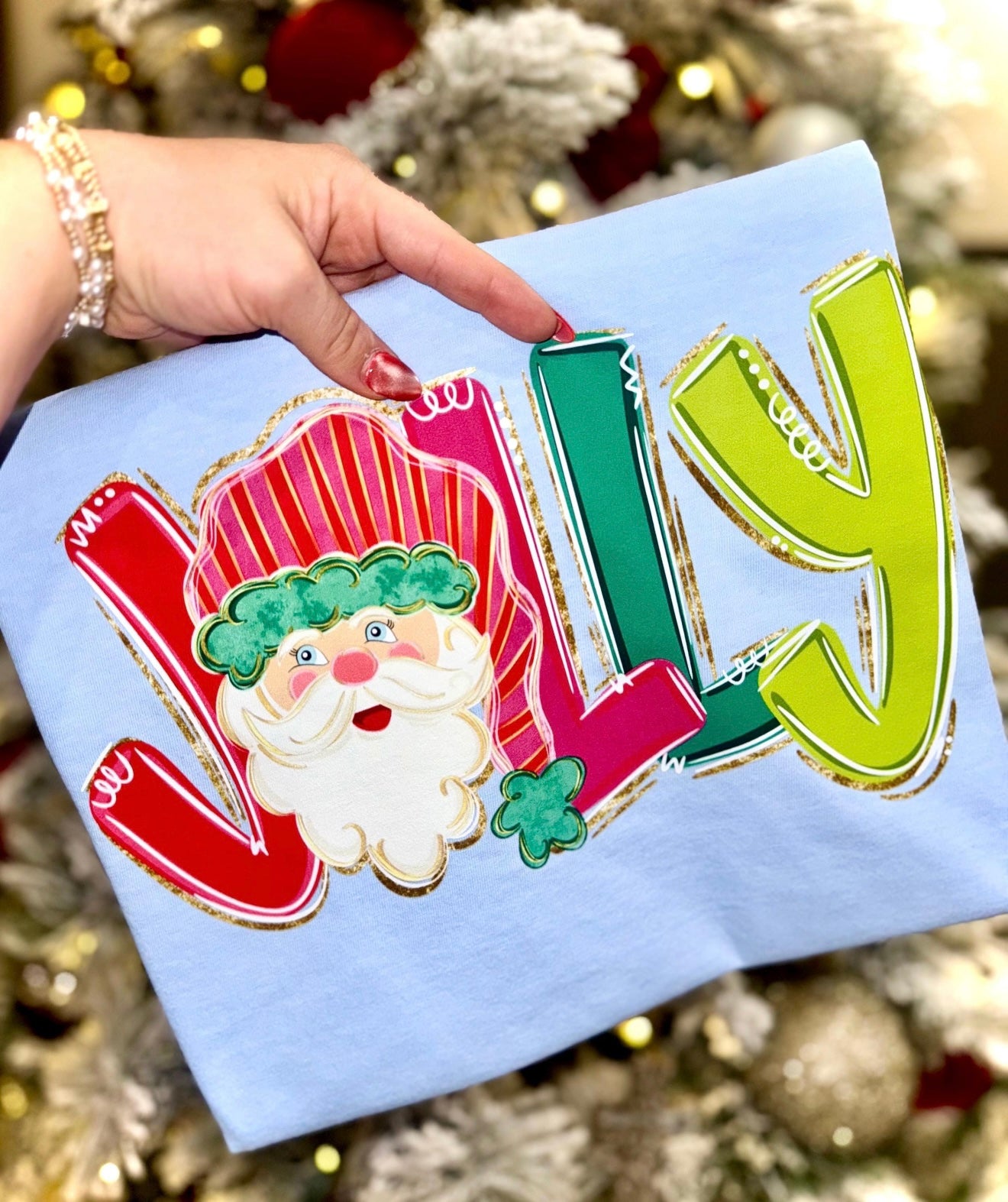 Jolly Striped Hat Santa (light skin)