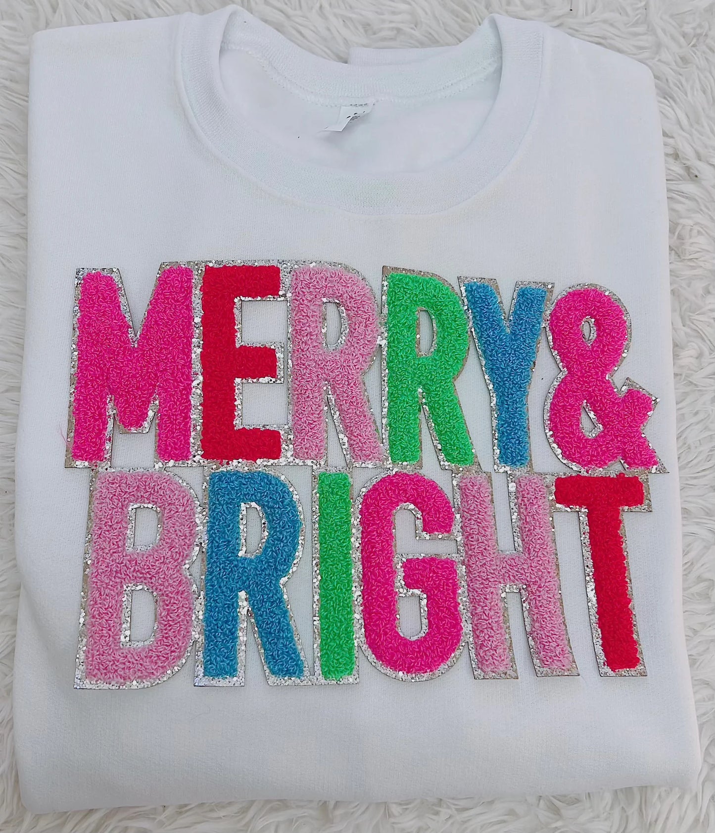 Merry and Bright Chenille Patch