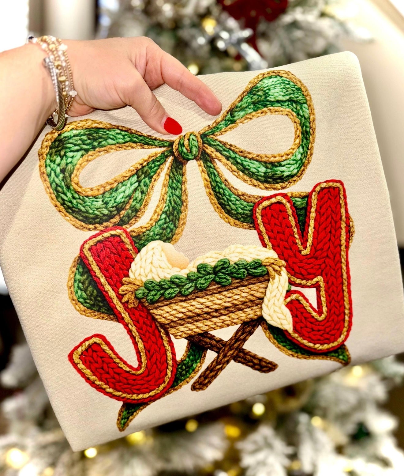 Faux Yarn Joy Coquette Baby Jesus