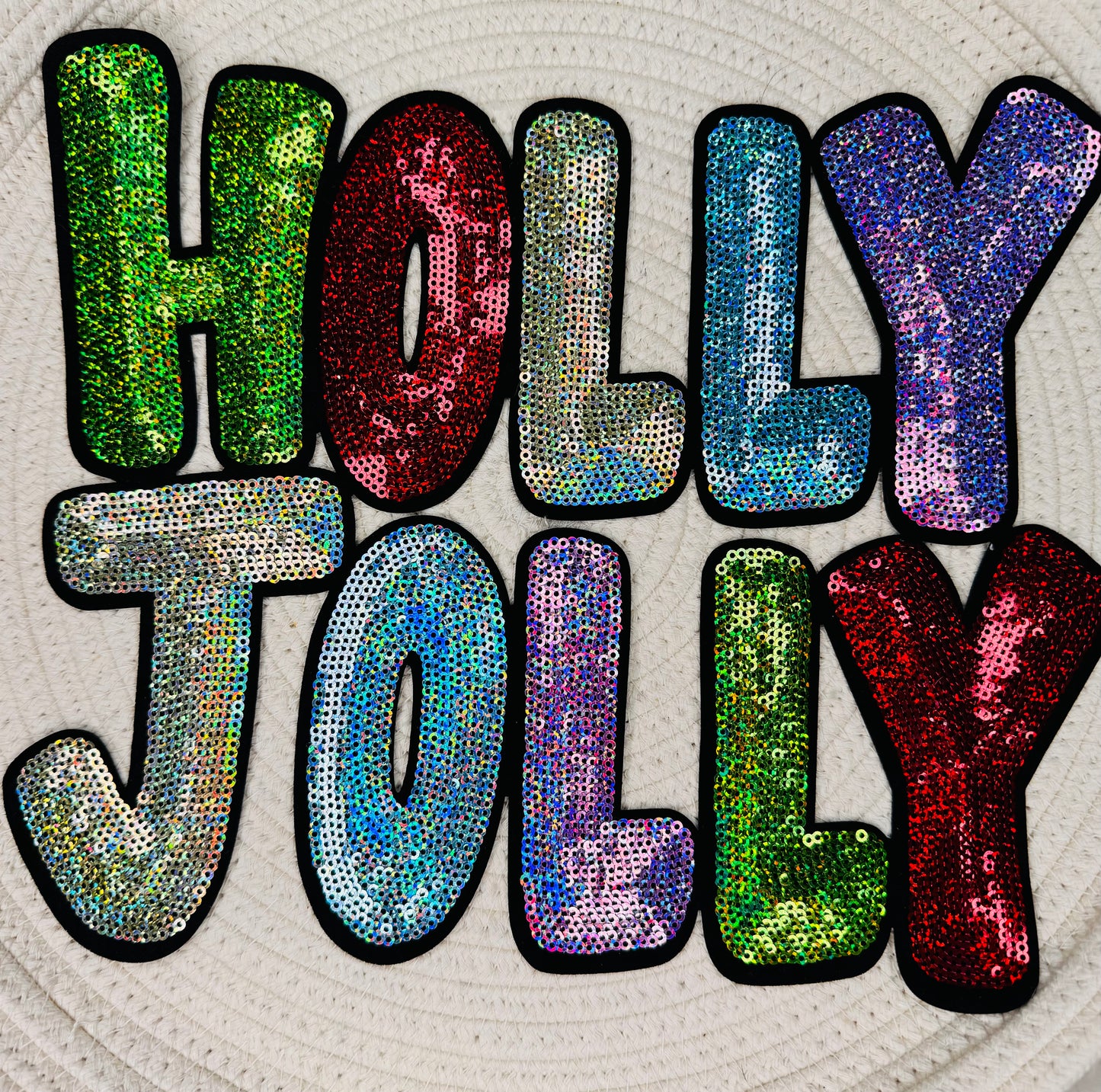 Holly Jolly Sequin Patch